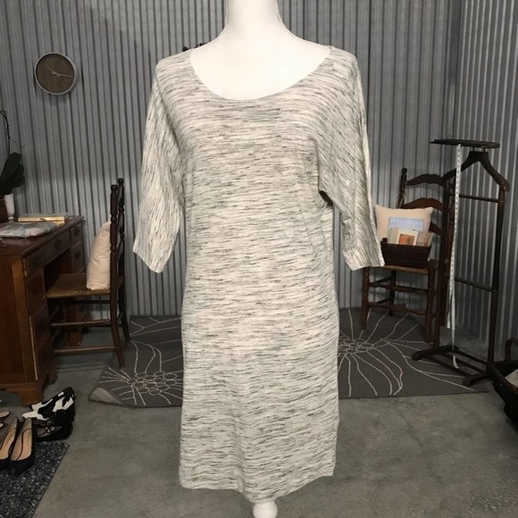 Synergy Organic Cream Shirt Dress Dolman Sleeves XS - Picture 6 of 12